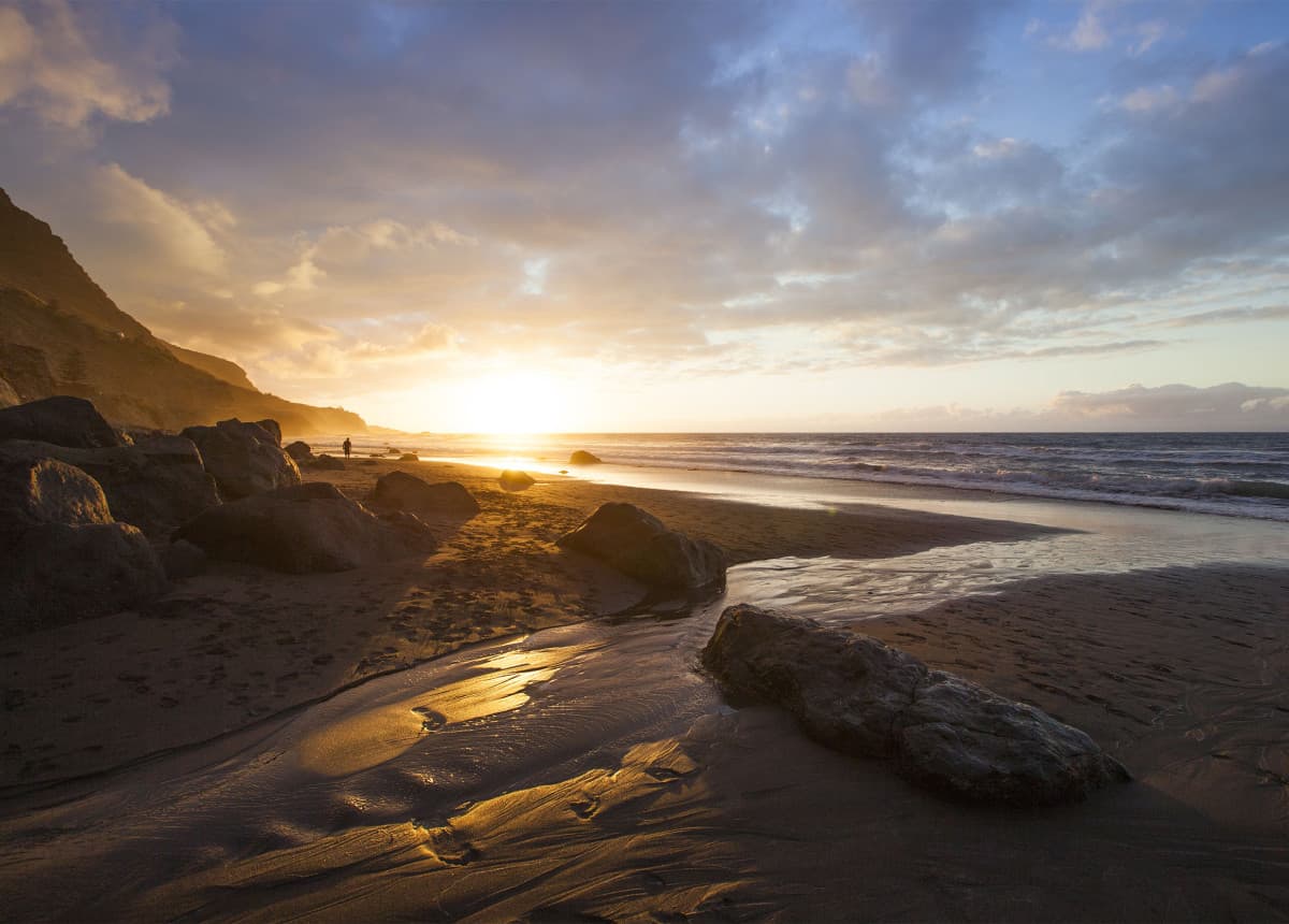 Tenerife sunset beach